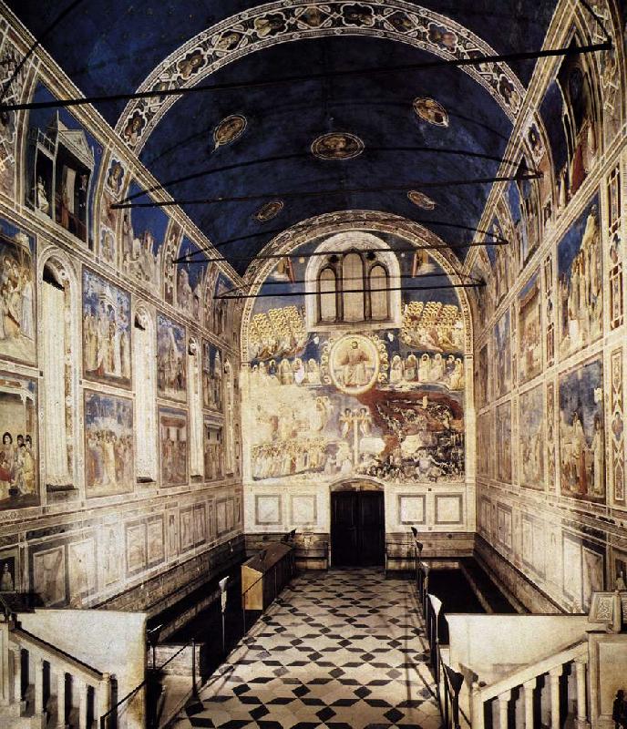 GIOTTO di Bondone The Chapel viewed towards the entrance sdg oil painting picture
